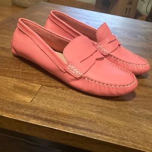 Ali Macgraw Pink Driving Moccasins